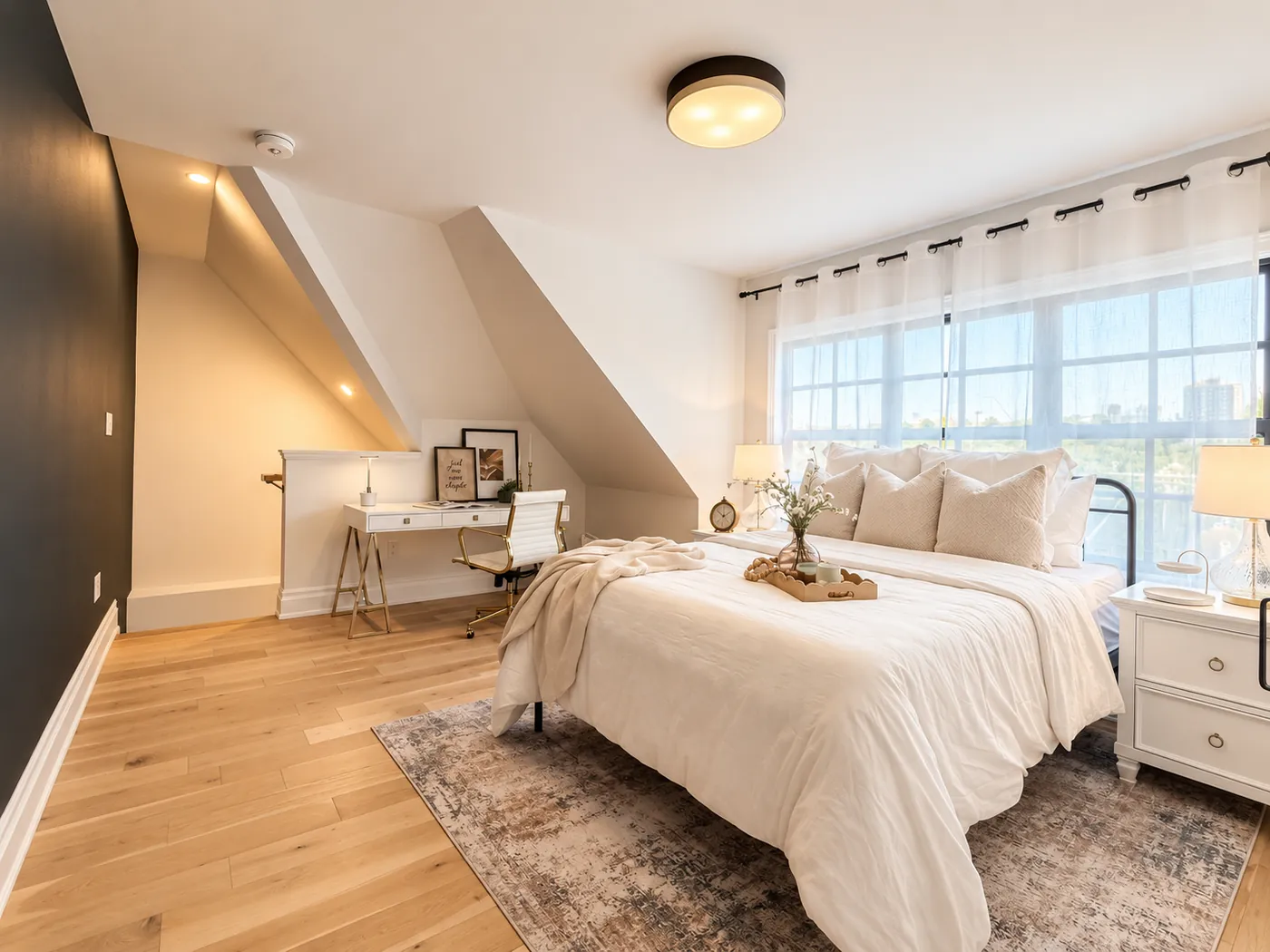 Bedroom in The Suite with window light